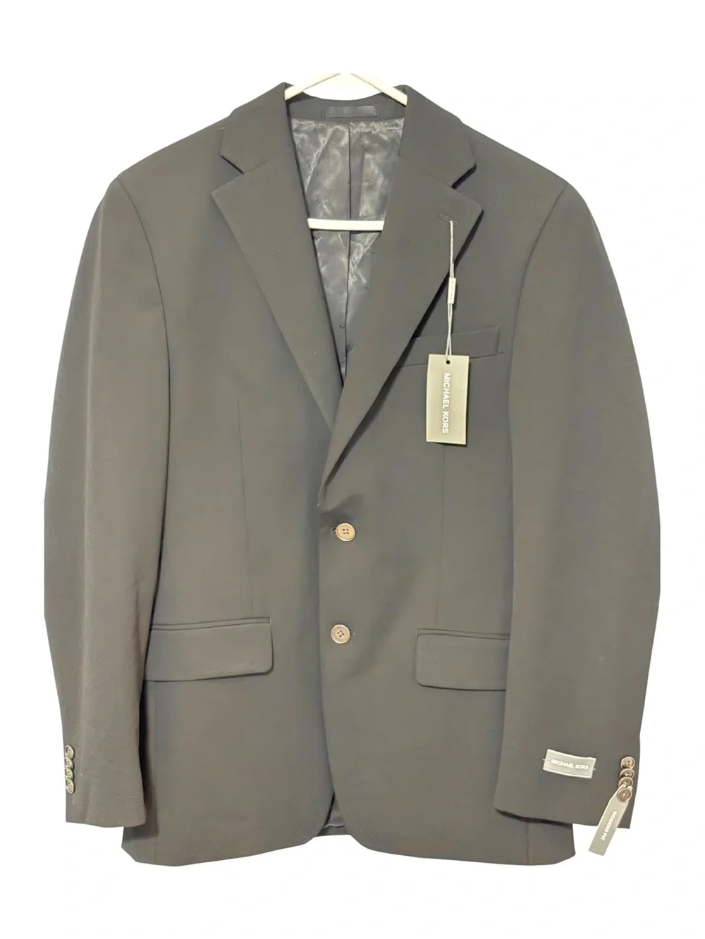 NWT Michael Kors Men’s Black Modern Fit Sport Coat Blazer 36R Stretch $295 MSRP